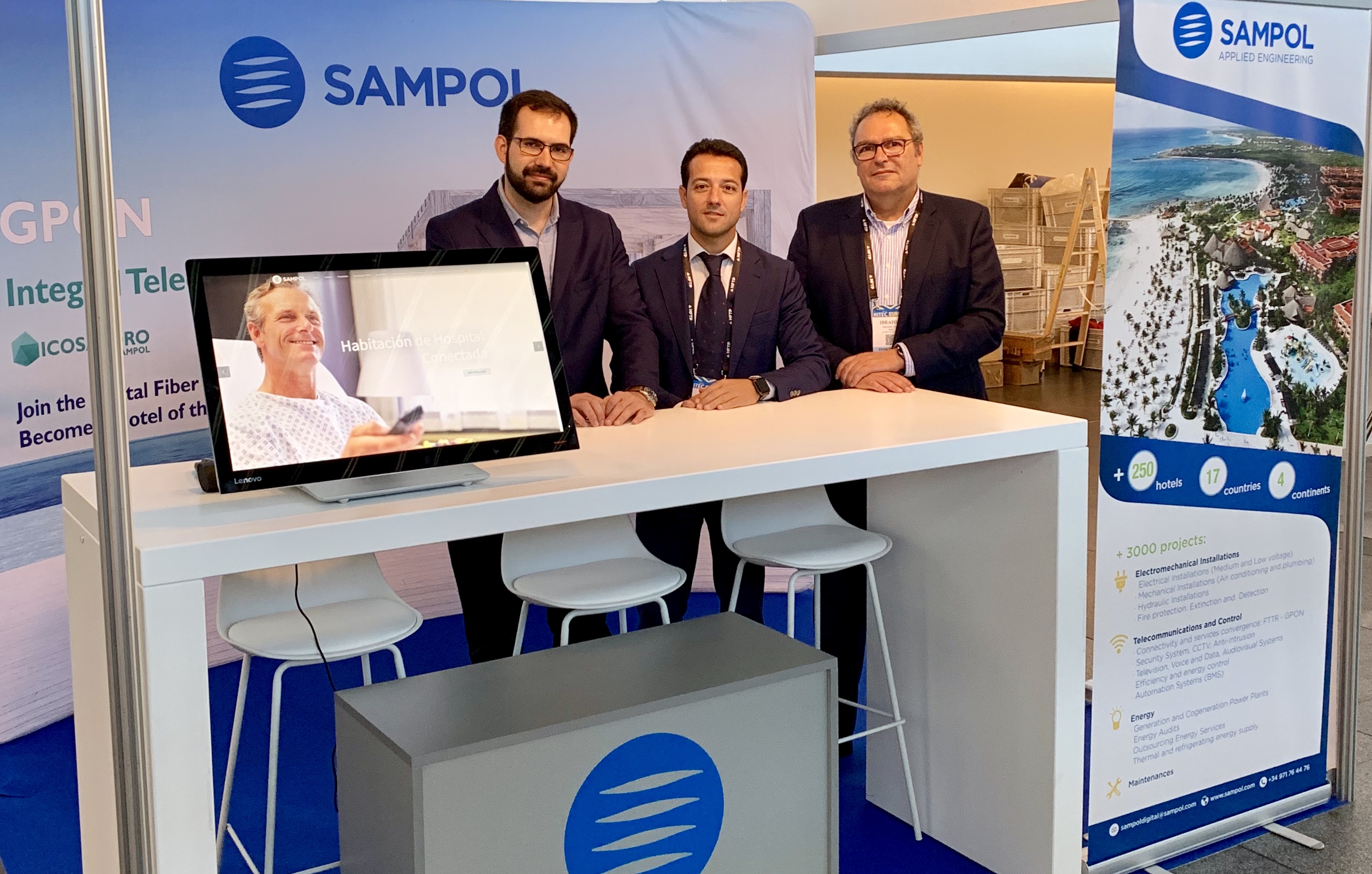 (Español) Grupo Sampol participa en feria de tecnología hotelera HITEC 2019